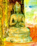 Buddha with Crayons, Jim's Garden